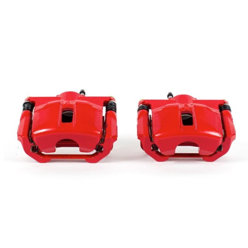 Power Stop Red Front Brake Calipers w/ Brackets - Nissan Maxima 2009-2023, Pair