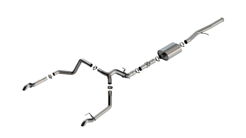 Borla ATAK Cat-Back Exhaust System for 22-23 Chevrolet Silverado 1500 ZR2 & GMC Sierra 1500 AT4X 6.2L CC SB 147.5in WB - OneFastShop
