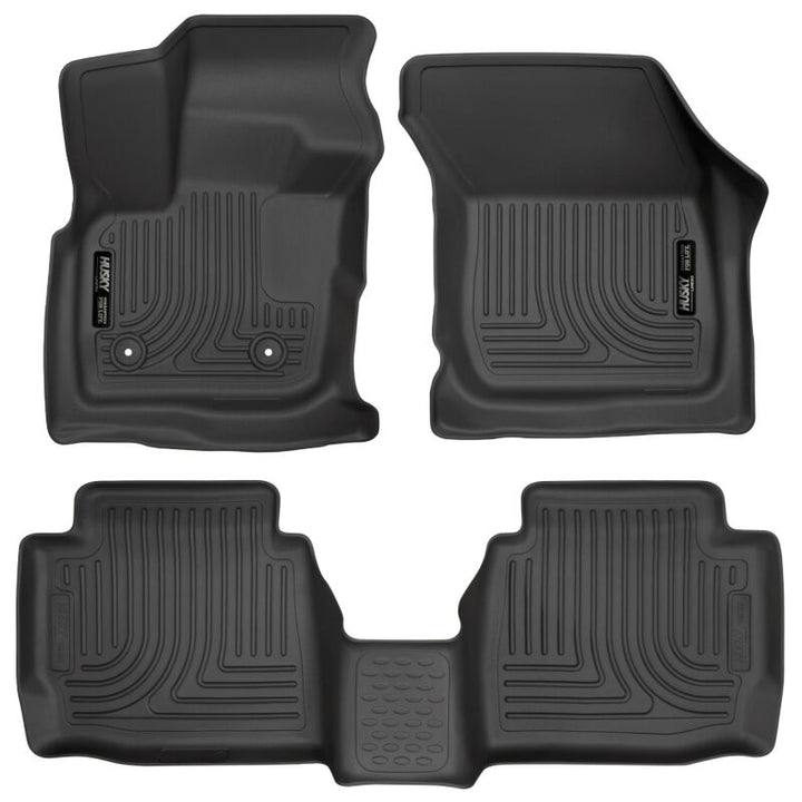 Husky Liners Black Front and 2nd Row Floor Liners for 17 Ford Fusion and 17 Lincoln MKZ - OneFastShop