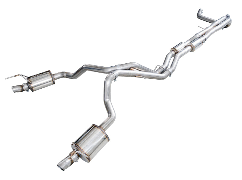 AWE 0FG Dual Exit Catback Exhaust - 2021+ Cadillac Escalade 6.2L (Reuses OE Tips)