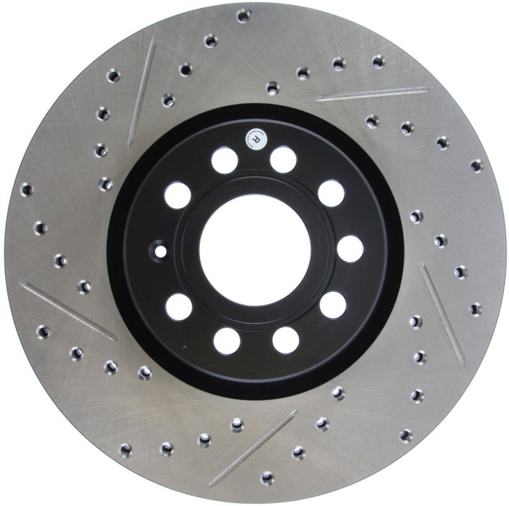StopTech Slotted & Drilled Sport Brake Rotor for Audi Volkswagen Models 2006-2021 - OneFastShop