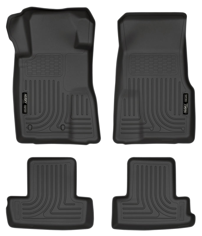 Husky Liners WeatherBeater Combo Black Floor Liners for 10-14 Ford Mustang GT Boss 302 Shelby GT500 - OneFastShop