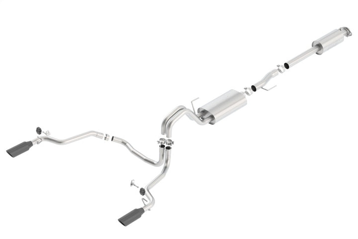 Borla Black Chrome Cat-Back Touring Exhaust for 15-17 Ford F-150 2.7/3.5L V6 EcoBoost / 5.0L V8