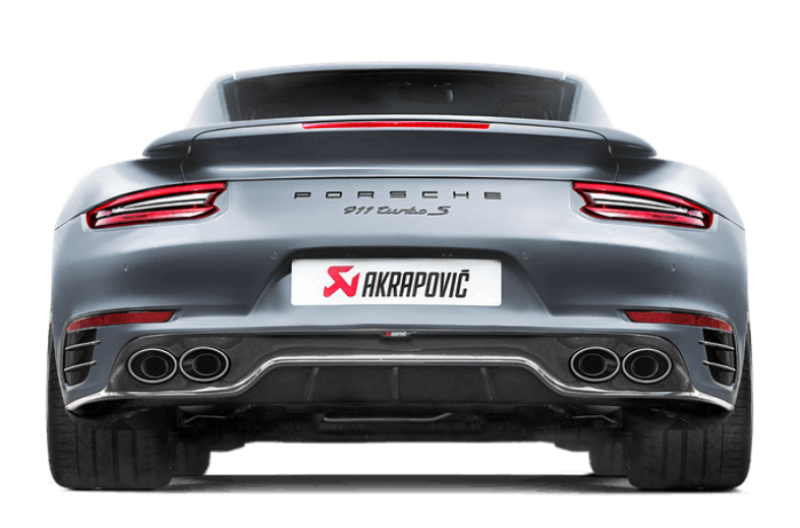 Akrapovic Rear Carbon Fiber Diffuser - High Gloss for 16-17 Porsche 911 Turbo/Turbo S (991.2)