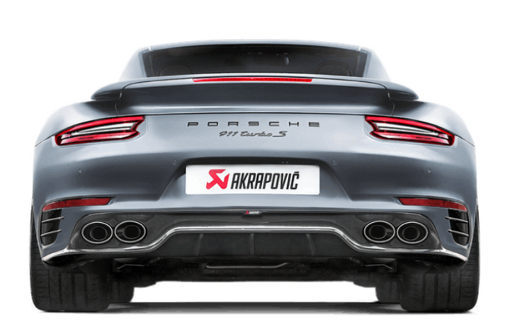 Akrapovic Rear Carbon Fiber Diffuser - High Gloss for 16-17 Porsche 911 Turbo/Turbo S (991.2) - OneFastShop