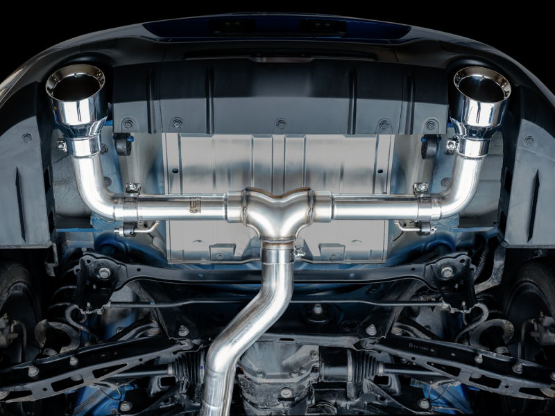 AWE Subaru BRZ/ Toyota GR86/ Toyota 86 Track Edition Cat-Back Exhaust- Chrome Silver Tips.