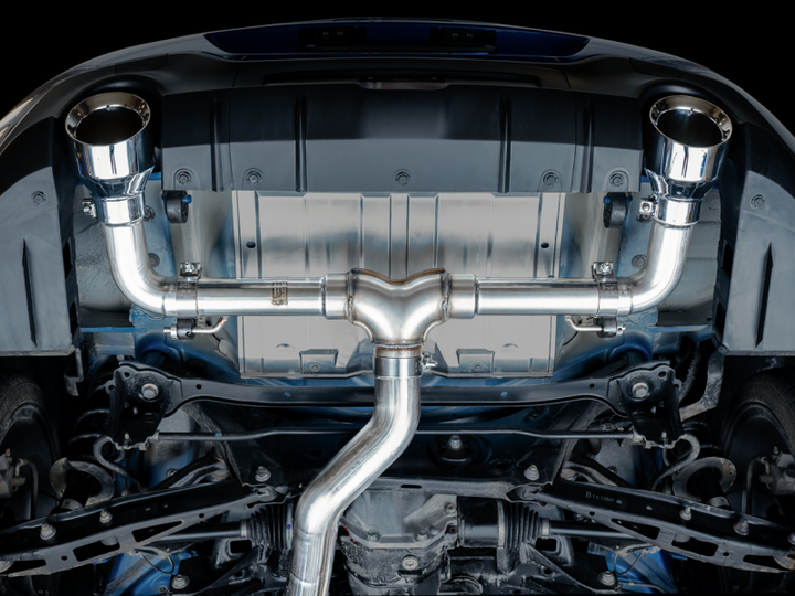 AWE Subaru BRZ/ Toyota GR86/ Toyota 86 Track Edition Cat-Back Exhaust- Chrome Silver Tips.