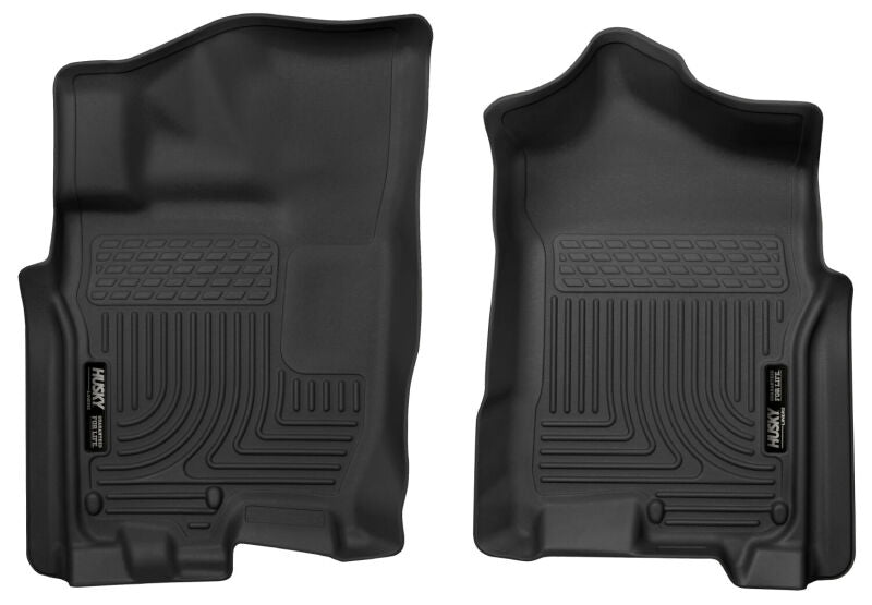 Husky Liners X-Act Front Floor Liner Set Black for 17-24 Nissan Titan Crew Cab and 16-24 Titan XD Crew Cab - OneFastShop