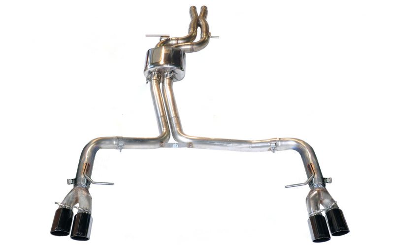 AWE Track Edition Cat-Back Exhaust - Audi S5 2012-2017 - 102mm Diamond Black Tips