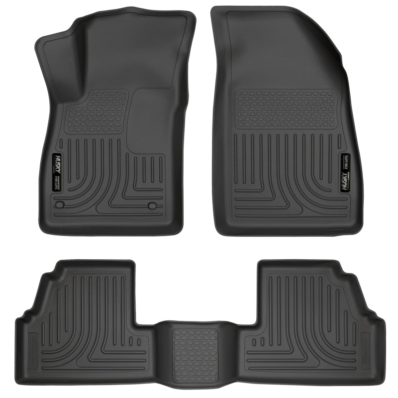 Husky Liners WeatherBeater Black Front/2nd Row Floor Liners - Buick Encore 13-14 - OneFastShop