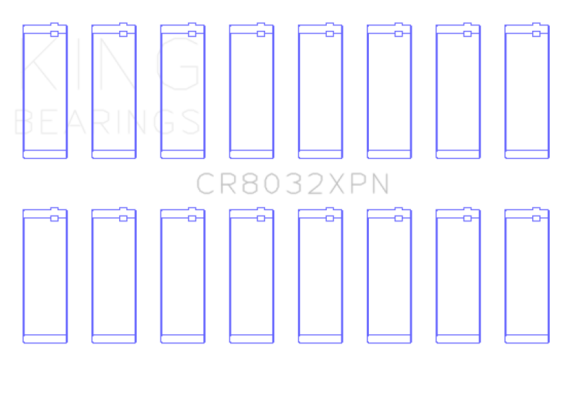 King Engine Bearings Performance Rod Bearing Set STDX for Chrysler Dodge Hemi 5.7L 6.1L V8 Compatibility