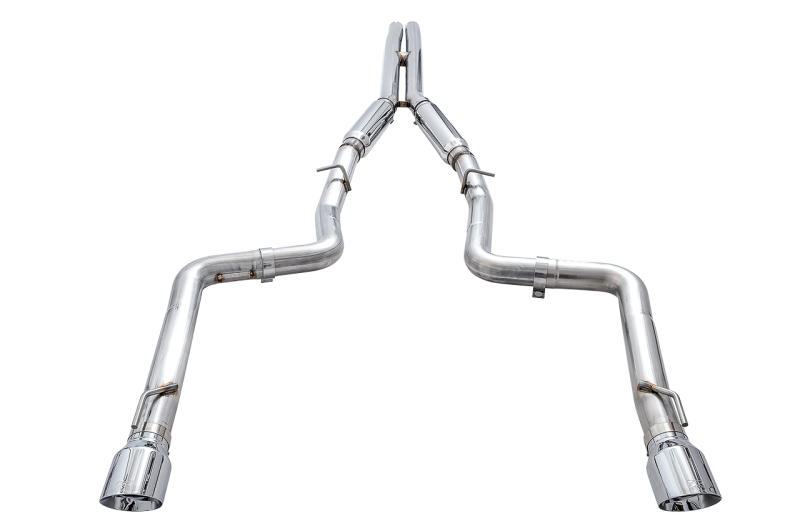 AWE Tuning Track Edition Exhaust with Chrome Silver Tips for Dodge Charger 6.4L/6.2L Supercharged - 2015+ - OneFastShop