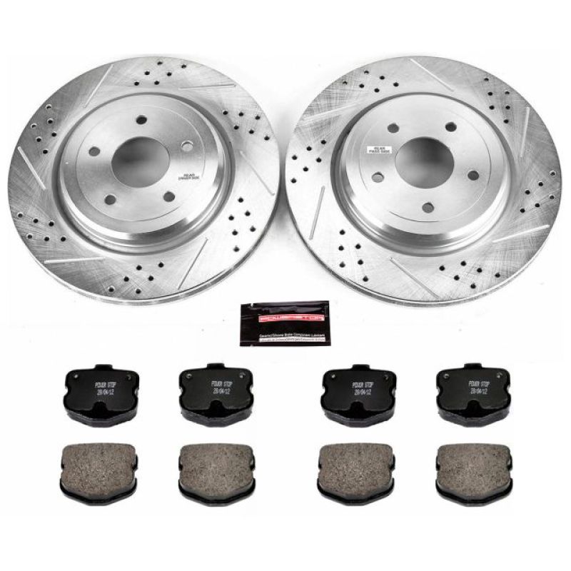 PowerStop Z23 Evolution Sport Rear Drilled & Slotted Brake Kit - Chevrolet Corvette 2006-2013