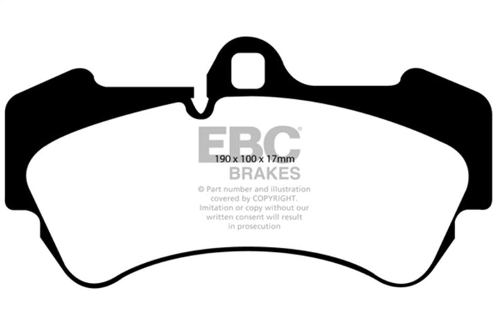 EBC Redstuff Front Brake Pads for 04-07 Porsche Cayenne 3.2 - Low Dust and High Performance - OneFastShop