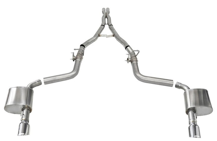 CORSA Performance 2.75in Valved Catback Exhaust for 15-23 Charger SRT Hellcat Redeye Dual Rear Exit with Single 4.5in Polished Tips
