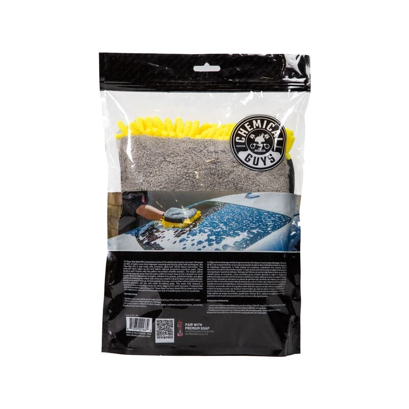 Chemical Guys Three-Way Premium Microfiber Wash Mitt - 12 Pack