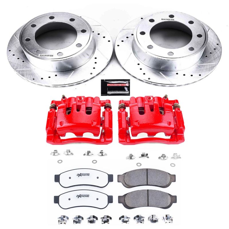 Power Stop 10-13 Ford F-250 Super Duty Rear Z36 Truck and Tow Kit with Cals