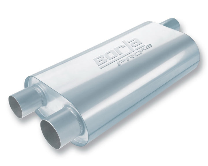 Borla Universal Oval Turbo XL Muffler with 2.5in Inlet/Outlet - OneFastShop