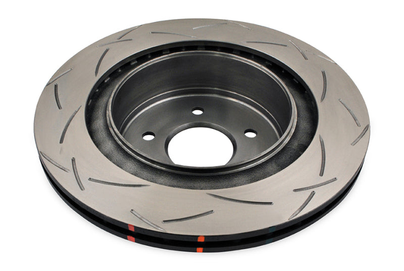 DBA Rear Slotted 4000 Series Rotor High Carbon Heat Treated Iron for 03-07 Nissan 350Z 03-04 Infiniti G35 with Brembo