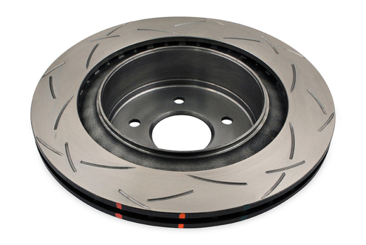 DBA Rear Slotted 4000 Series Rotor High Carbon Heat Treated Iron for 03-07 Nissan 350Z 03-04 Infiniti G35 with Brembo