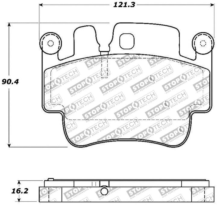 StopTech Performance Front Brake Pads for 00-07 Porsche Boxster S 06-07 Cayman 99-05 911 Carrera with High Temperature Resistance - OneFastShop