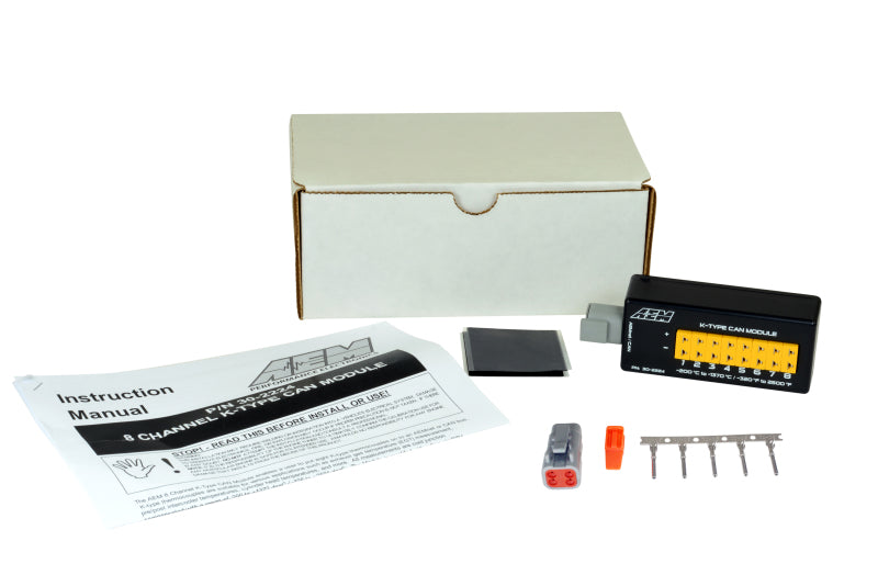 AEM 8 Channel K-Type Thermocouple EGT CAN Module for Enhanced Monitoring