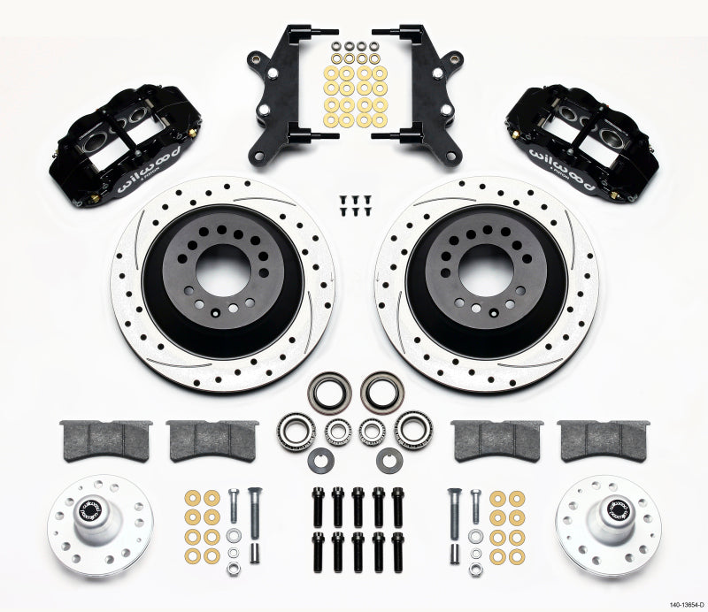 Wilwood Narrow Superlite 6R Drilled Front Hub & One-Piece Rotor Big Brake Kit 12.88in - Ford / Mercury Full Size 1964-1968