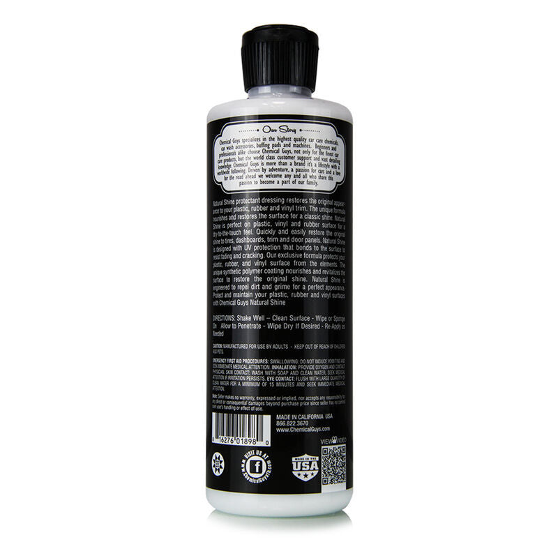 Chemical Guys Natural Shine Satin Dressing - Trim, Tires & Vinyl, 16oz