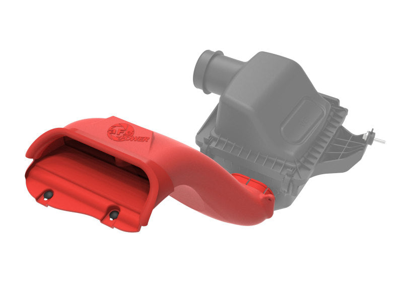 aFe Rapid Induction Dynamic Air Scoop - Ford F-150 2021-2026 - Red, image 2