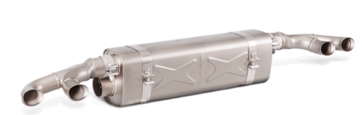 Akrapovic Slip-On Line Titanium Exhaust System for 2016-2017 Porsche 911 Turbo Turbo S 991.2 - OneFastShop