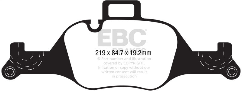 EBC Yellowstuff Front Brake Pads for 2017+ BMW 530 G30 - OneFastShop