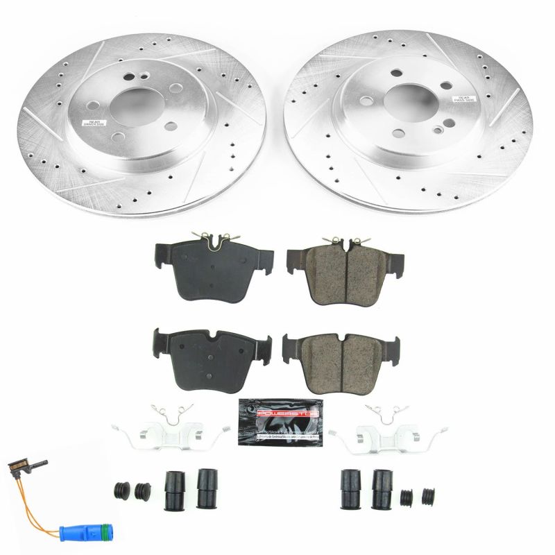 PowerStop Z23 Evolution Sport Brake Kit for 2018 Mercedes-Benz C43 AMG Rear - OneFastShop