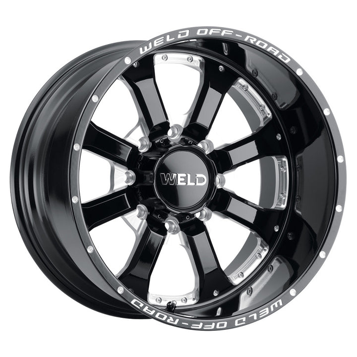 Weld Off-Road W125 Wheel – 20X9 Granada Six 6X139.7 ET00 BS5.00 Gloss Black (MIL 106.1)