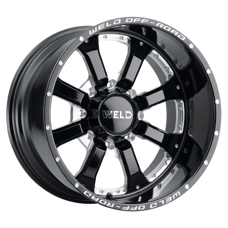Weld Off-Road W125 Wheel 20x10 for 6x135 Bolt Pattern – ET-18 Backspace 4.75 Gloss Black (87.1)