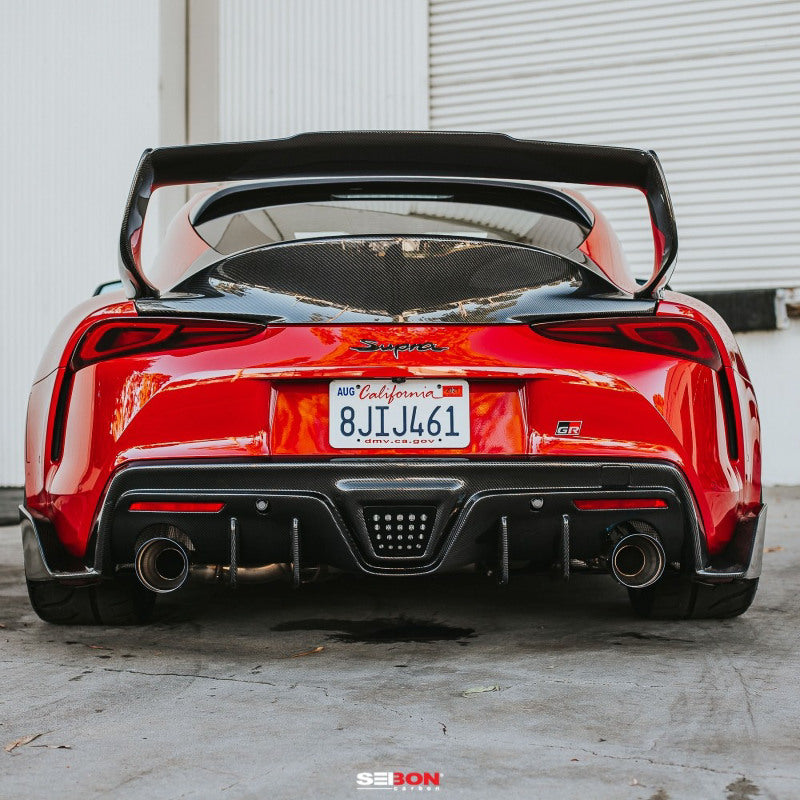 Seibon Carbon Fiber Rear Spoiler for 2020 Toyota Supra TD-Style
