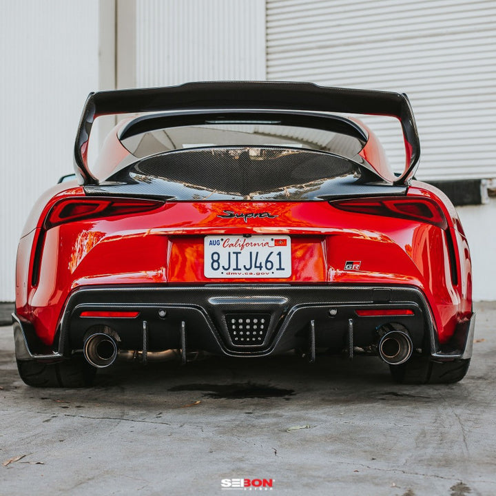 Seibon Carbon Fiber Rear Spoiler for 2020 Toyota Supra TD-Style