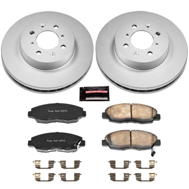 PowerStop Z17 Evolution Plus Front Coated Rotor Brake Kit - Honda Civic / Insight 1996-2014