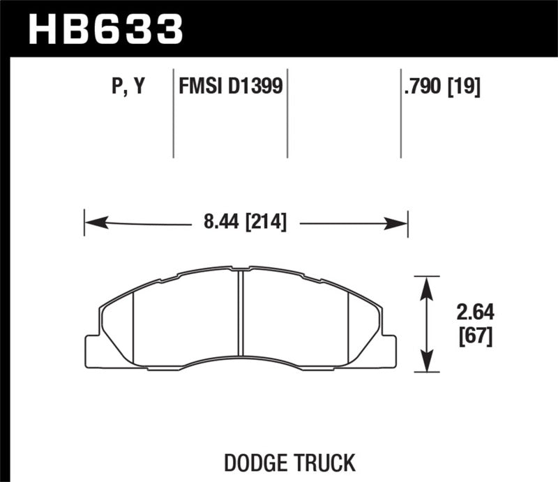 Hawk Performance Super Duty Street Brake Pads for 2009-2010 Dodge Ram 2500/3500 - OneFastShop