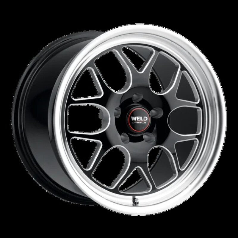 Weld Solana Drag 18x10 / 5x120 BP / ET42 / 78.1mm Bore - Gloss Black Mil Dia Wheel