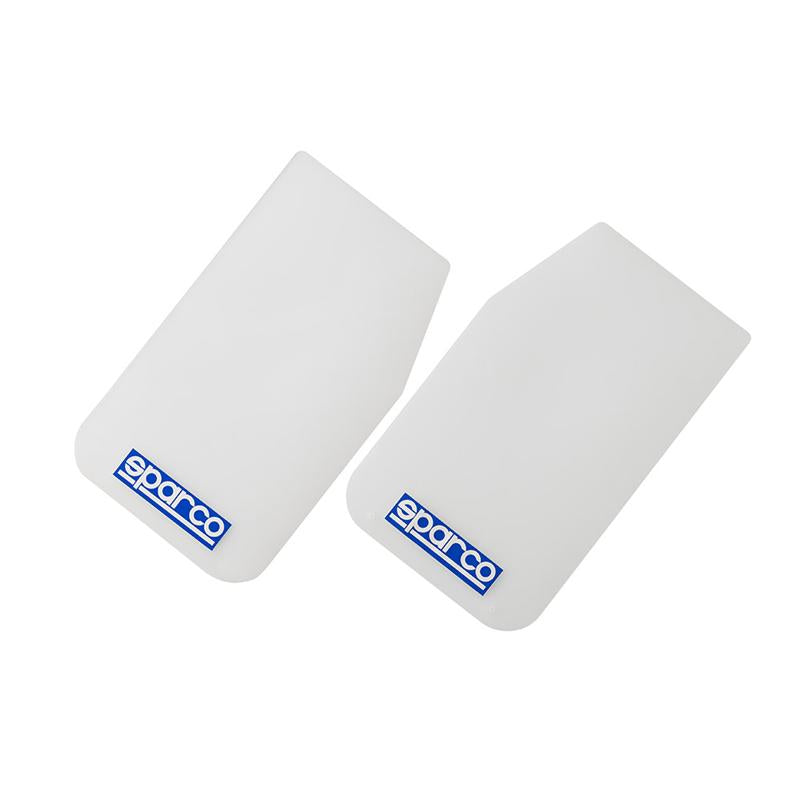 Sparco Mud Flap Pair White (2 Pack Universal Fit)