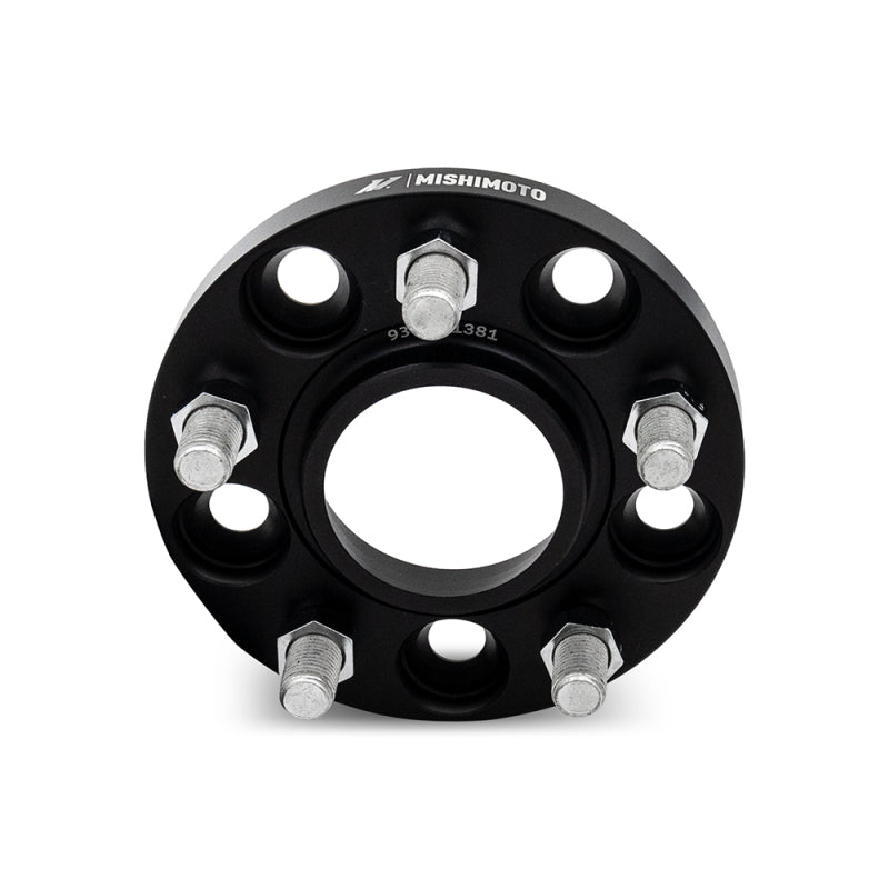 Mishimoto Wheel Spacers 5x114.3 15mm 56.1 Bore M12 Black for Audi A3 A4 A6 Q3 and Volkswagen Beetle Golf Jetta Tiguan - OneFastShop