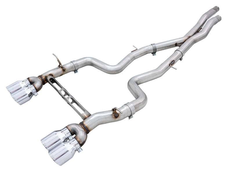 AWE Tuning BMW F8X M3/M4 Track Edition Catback Exhaust - Diamond Black Tips.