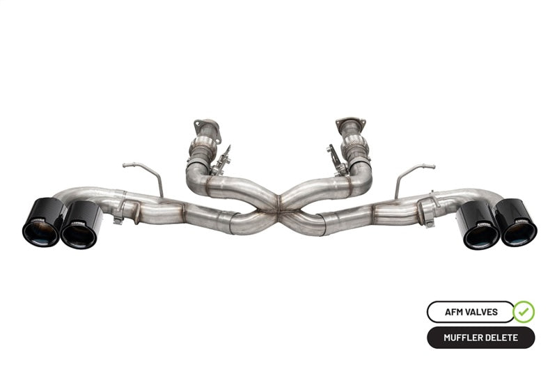 CORSA Performance 3in Xtreme Cat-Back Exhaust with 4.5in Carbon Fiber Tip for 2020-2023 Chevrolet Corvette C8 RWD