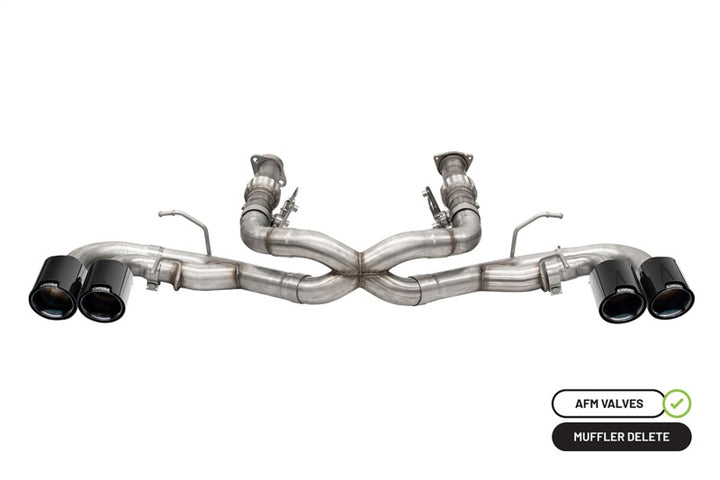 CORSA Performance 3in Xtreme Cat-Back Exhaust with 4.5in Carbon Fiber Tip for 2020-2023 Chevrolet Corvette C8 RWD