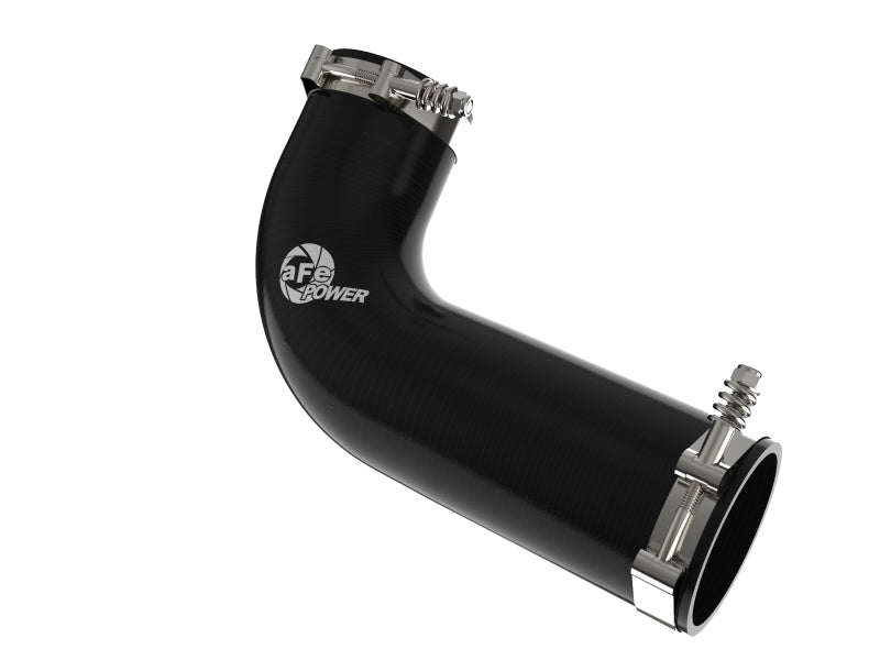aFe BladeRunner 3 IN Aluminum Hot Charge Pipe - Black for 08-10 Ford F-250/F-350 Super Duty V8-6.4L (td)