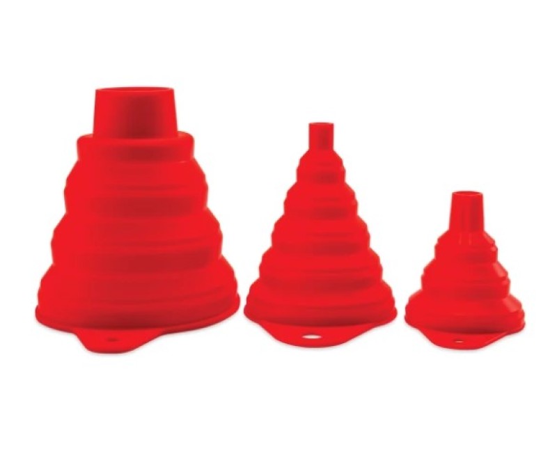 Griots Garage Collapsible Silicone Funnels (3 Pack)