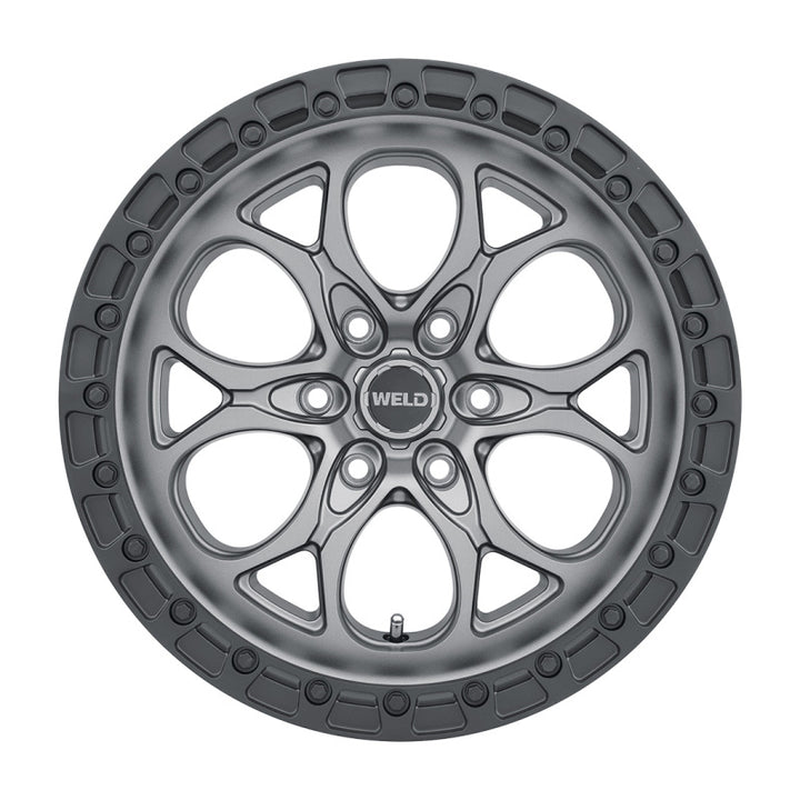 Weld Off-Road W107 20X9 Ledge Wheel 6X139.7 ET00 BS5.00 Satin Gun Black Ring (106.1)