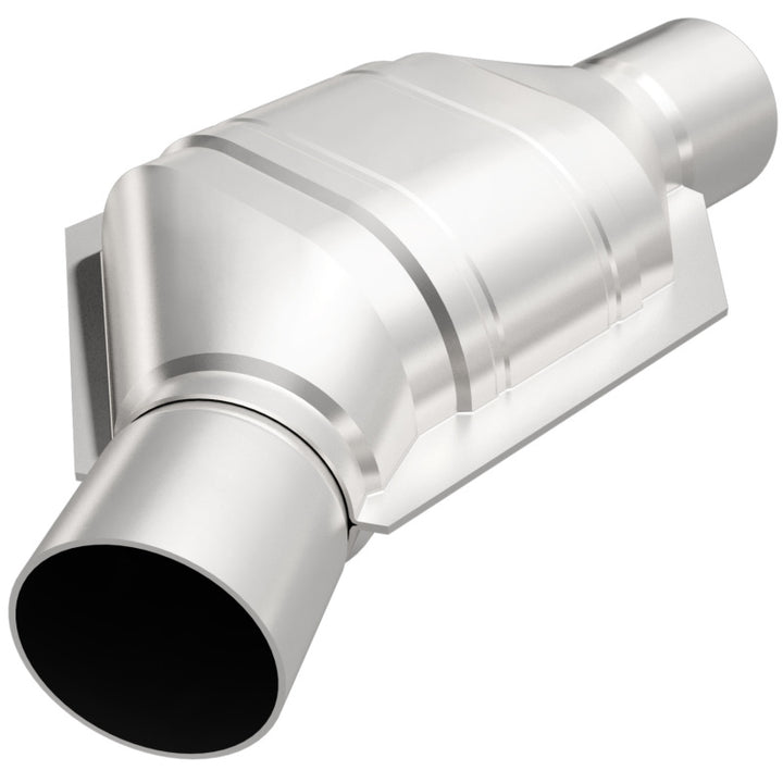 MagnaFlow Universal 2in Catalytic Converter Angled Offset/Center Oval (California) - Ford Mustang, Ranger, Thunderbird; Lincoln LS, Mark VIII; Mazda B4000; Mercury Grand Marquis