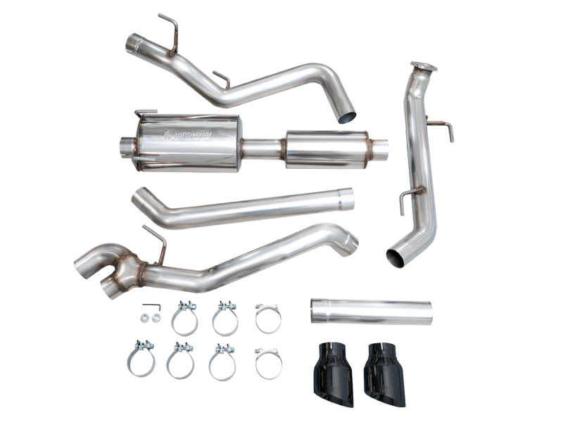 AWE Tuning Exhaust System with Dual Diamond Black Tips for 4th Gen Toyota Tacoma - OneFastShop