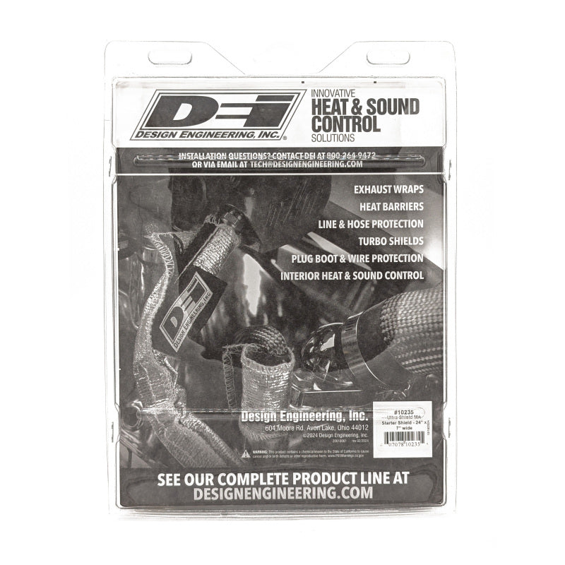 DEI Starter Shield 2ft x 7in Wide Ultra 47 for Maximum Starter Protection Against Heat Soak